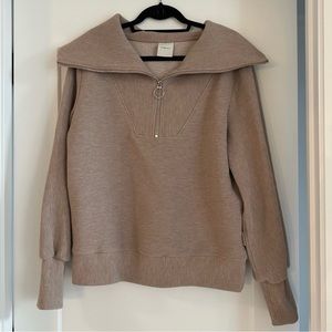 Varley Vine Pullover - Taupe Marl - Sz M